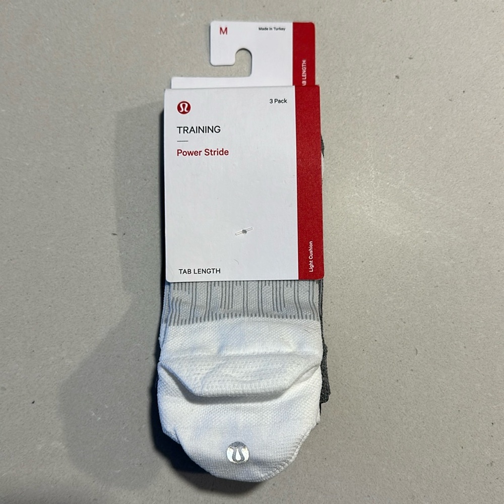 Lululemon Power Stride Tab Length Socks - NWT